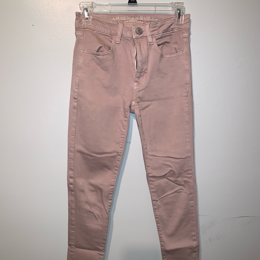 American Eagle Pink Super Stretch Jeans